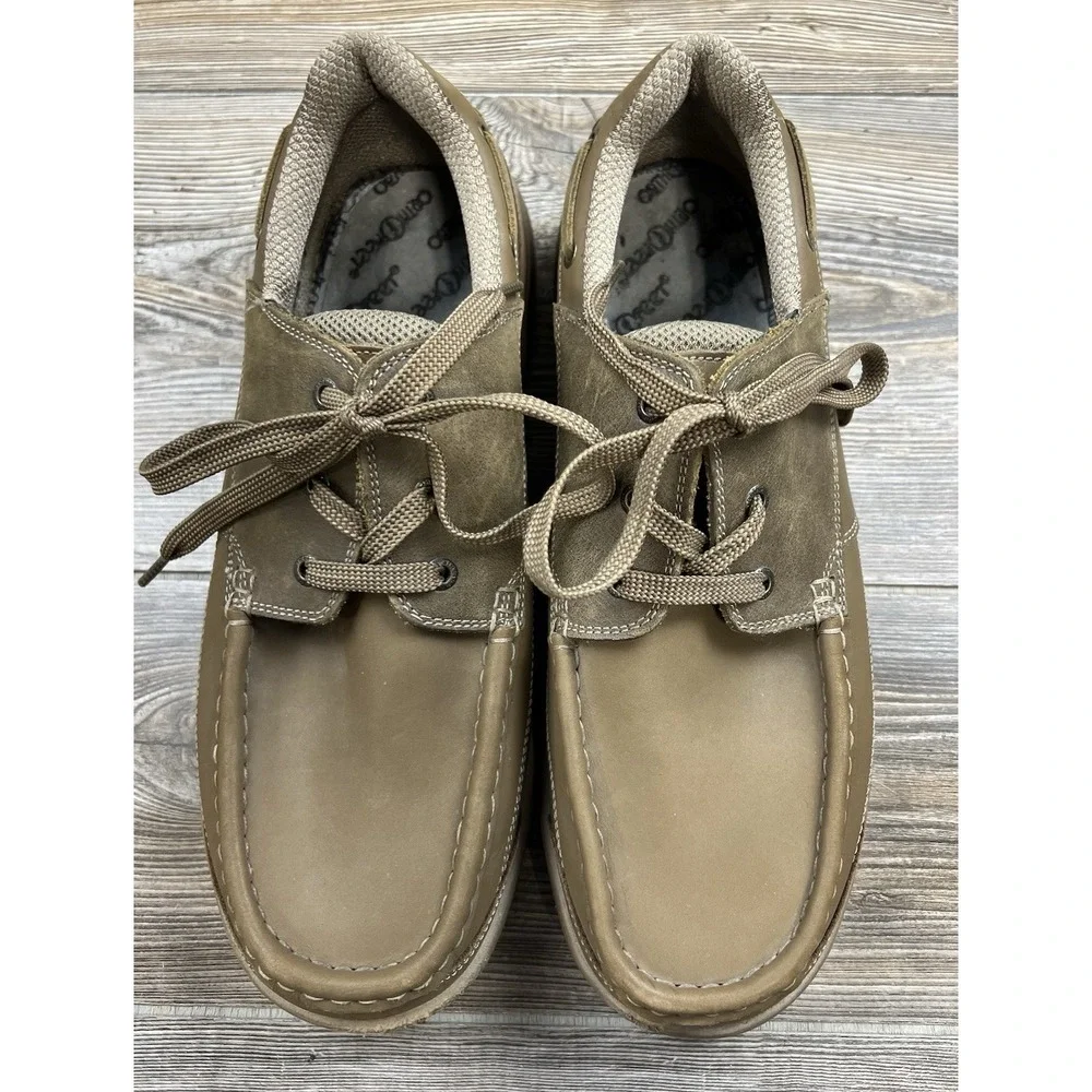 Orthofeet 427 Mens Baton Rouge Lace Up‎ Oxford Shoes Size 11.5 Beige NO INSERTS!